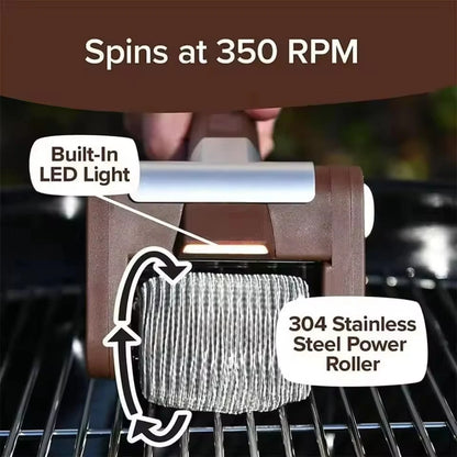 Electric Grill Brush Cleaner - Powerful Cordless BBQ Cleaning Tool