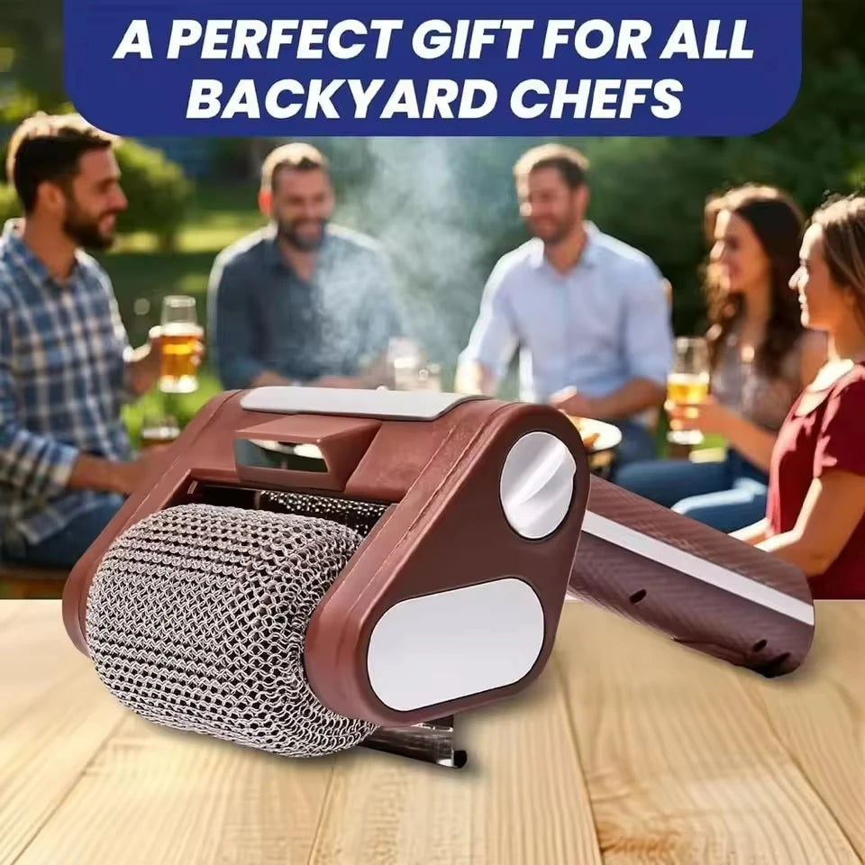 Electric Grill Brush Cleaner - Powerful Cordless BBQ Cleaning Tool